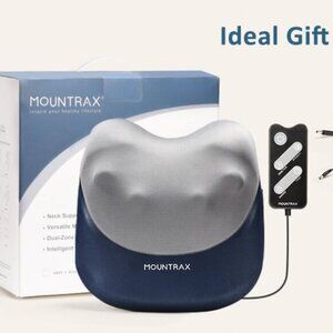 BACK MASSAGER - NEW - Heat Shiatsu Neck Massage Pillow - Body Comfort Gift